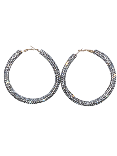 Jeweled Hoops - Xtreme Bling