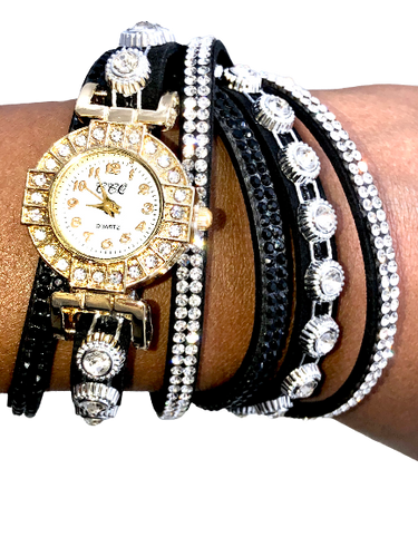 Crystal watch and bracelet in one - Xtreme Bling